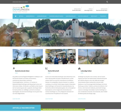 Denklingen Website Screenshot