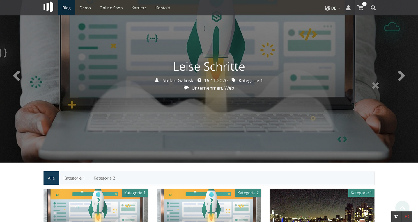 TYPO3 Website-Base Blog