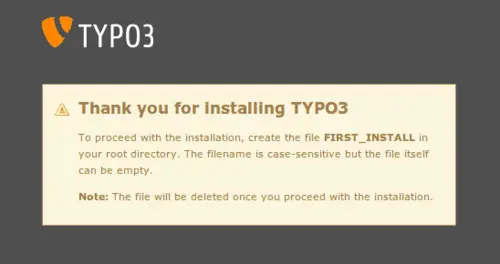 TYPO3 Installation TYPO3 Installation