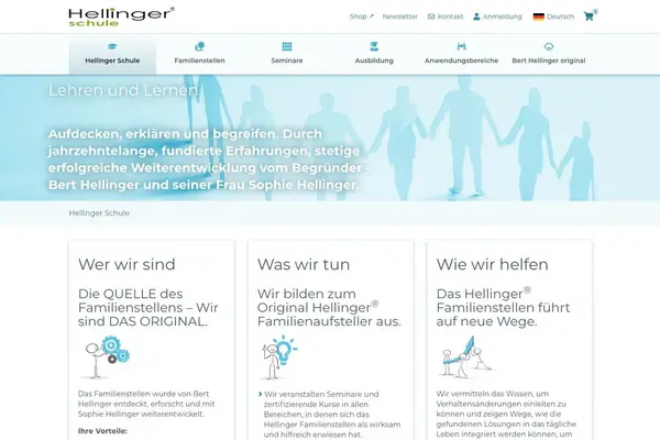 Hellinger Website Screenshot