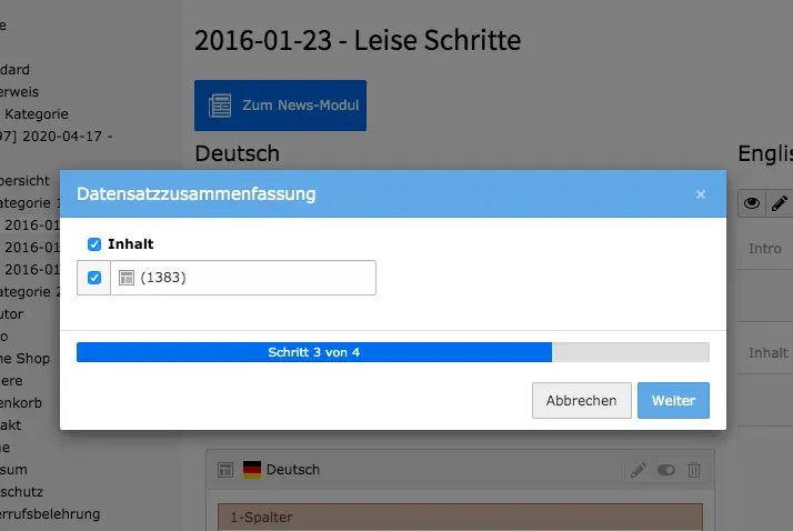 TYPO3 Seiteninhalte übersetzen