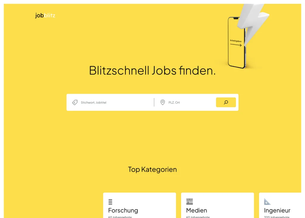 Jobblitz Website Screenshot