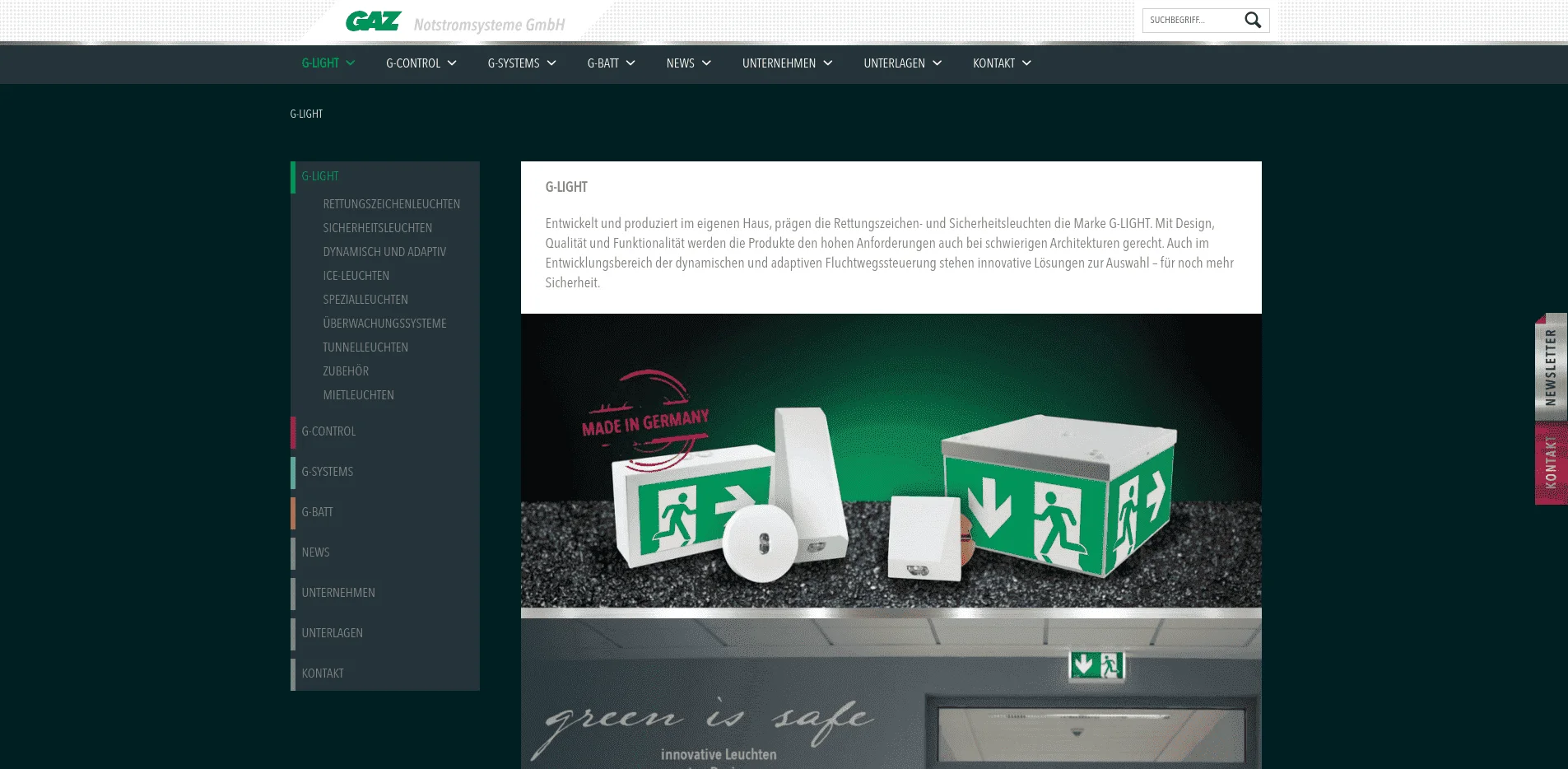 GAZ Website Screenshot