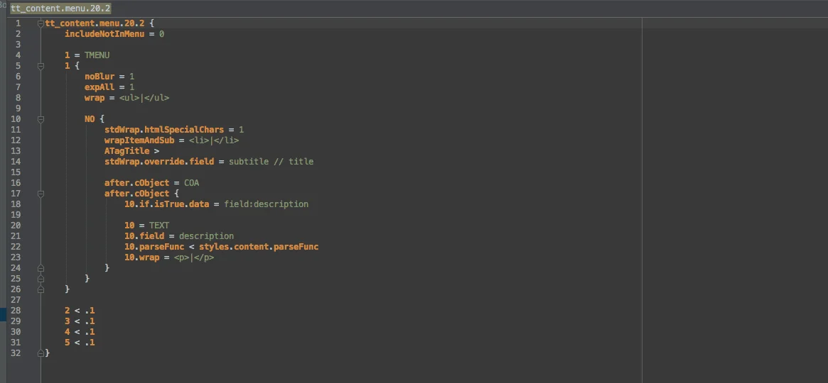 PHPStorm - Dateiendung für TypoScript korrekt setzen