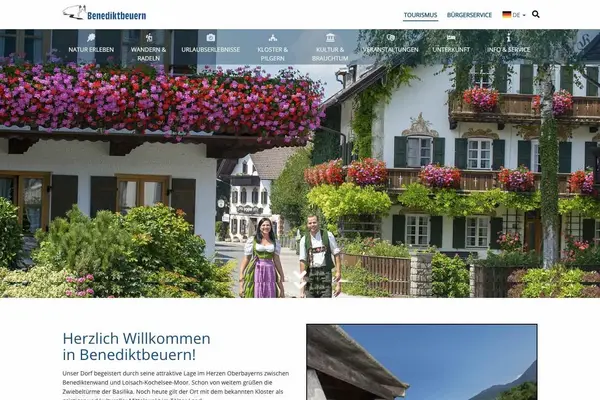 Benediktbeuern Website Screenshot
