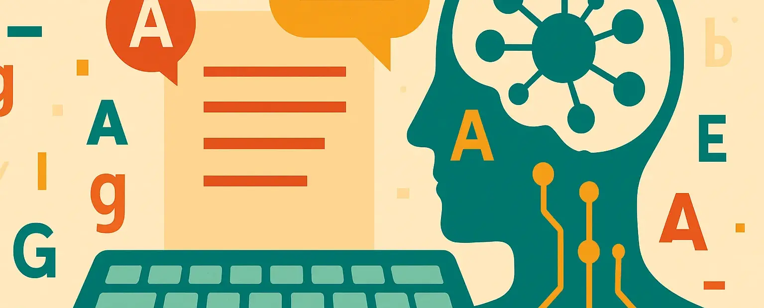 Header Image for the blog article 'AI tools in comparison – text generation'