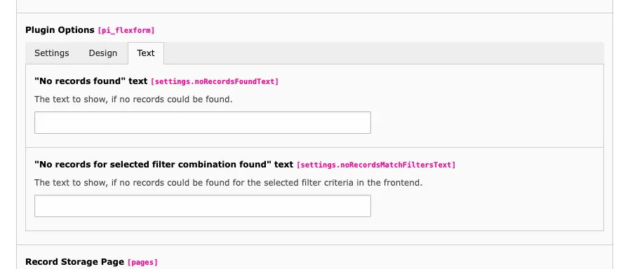TYPO3 Teaser in the Backend Tab Plugin – Text