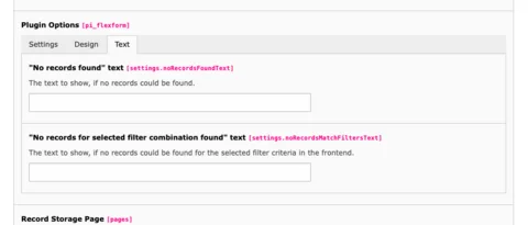 TYPO3 Teaser in the Backend Tab Plugin – Text