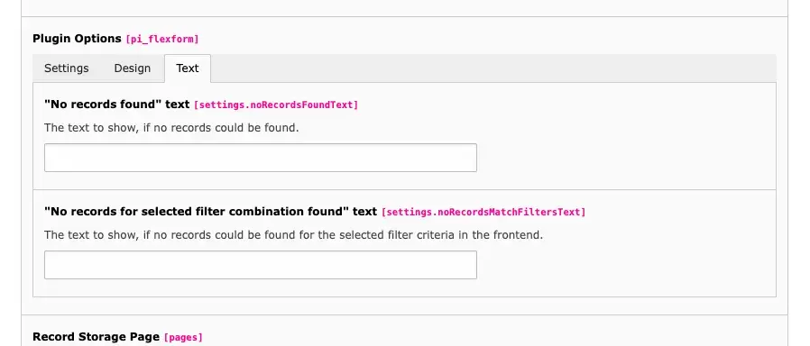 TYPO3 Teaser in the Backend Tab Plugin – Text