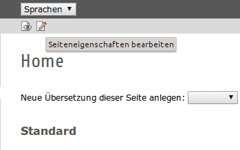Edit page properties