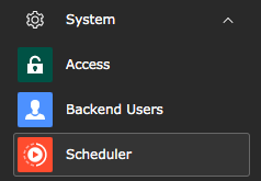 TYPO3 Module Scheduler