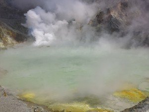 Krater auf White Island