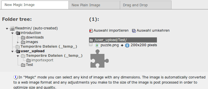 Insert pictures